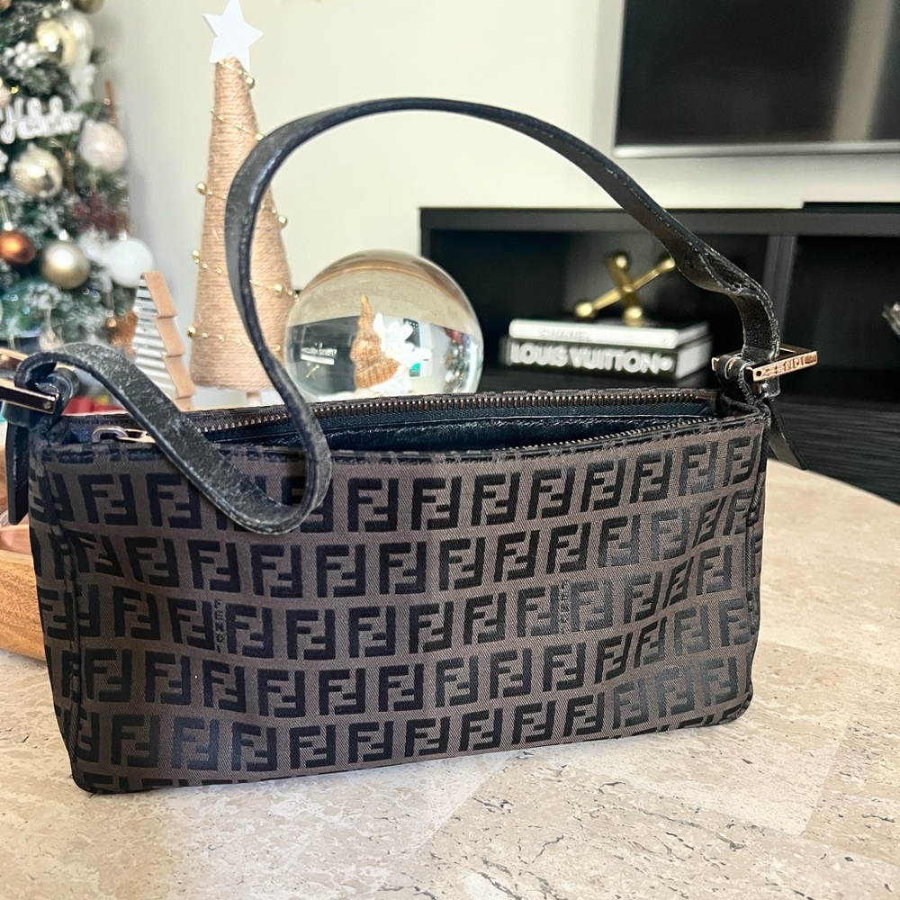 Vintage Fendi Monogram Shoulder Bag